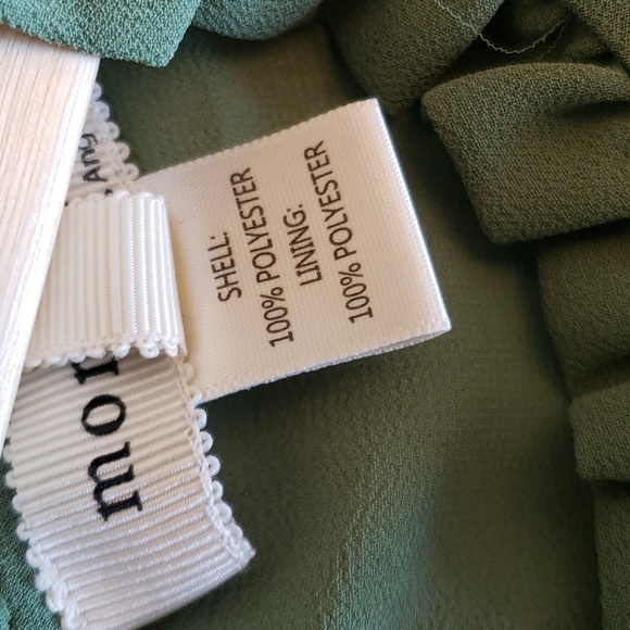 Montreau Green ruffle 3/4  sleeve Top Size M - Picture 10 of 11